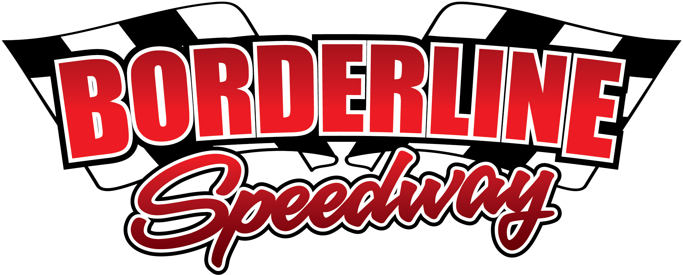 Borderline Speedway Logo 2015 Clipart (2219x910), Png Download
