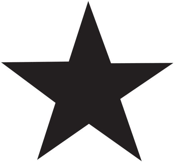 Icono Estrella Png - Black Star Png Clipart (720x720), Png Download