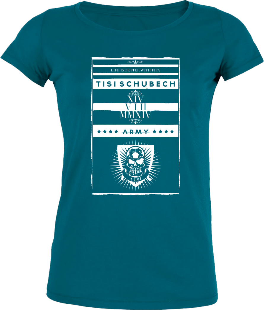 Skull Logo T-shirt Stella Loves Girlie Diva Blue Clipart (1044x1044), Png Download