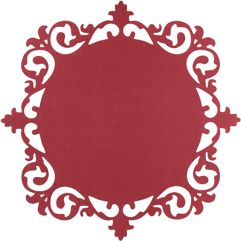 Ornate Frame Red Cardstock , Png Download - Anisa Shop Clipart (803x802), Png Download