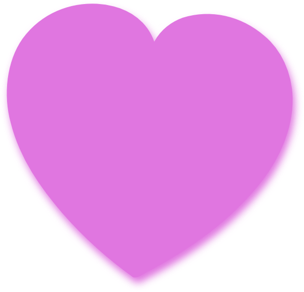 Light Purple Heart Clip Art At Vector Clip Art - Transparent Background Pink Heart Icon - Png Download (600x576), Png Download