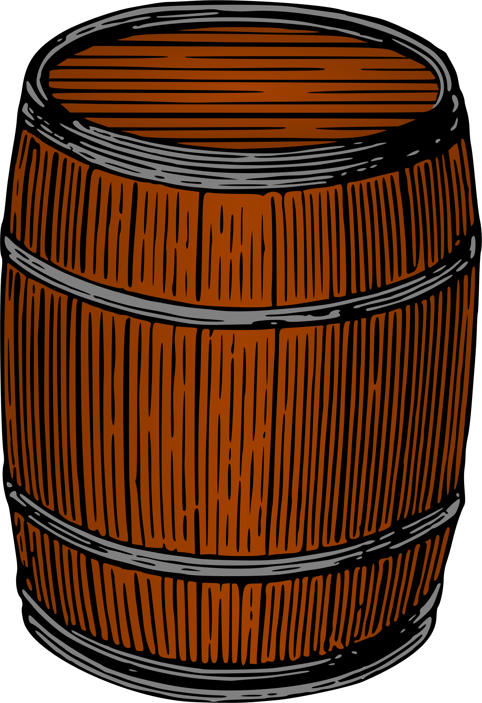 Barrel Clipart Nuclear Waste - Clip Art Of Keg - Png Download (1647x2399), Png Download