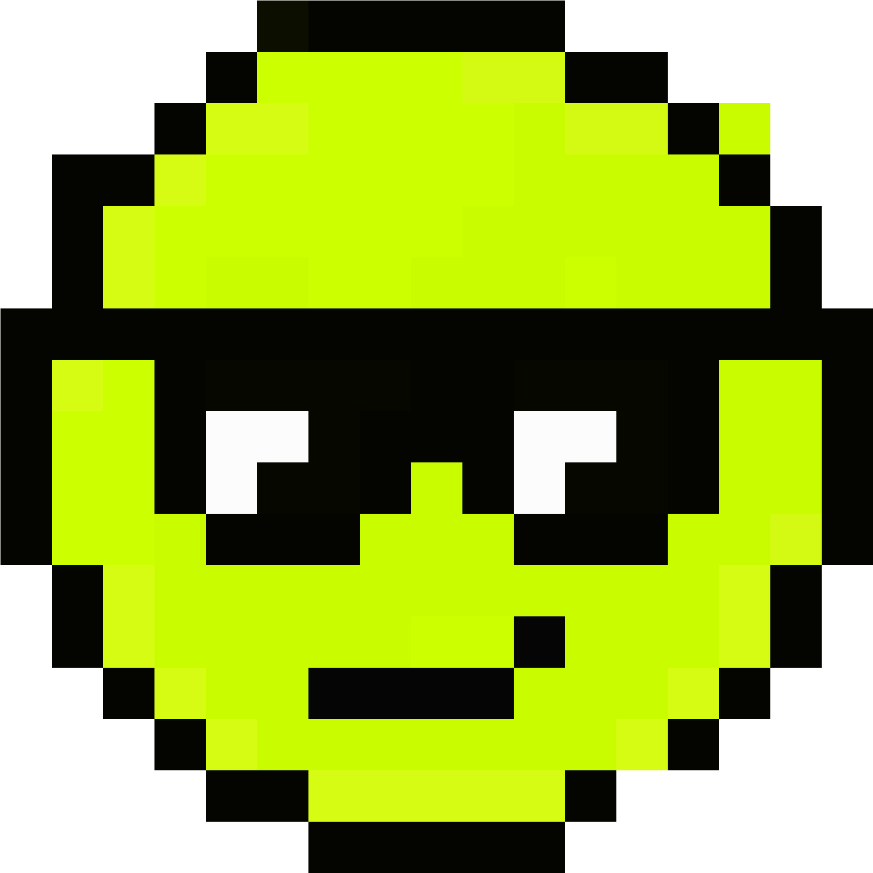 The Cool Emoji - Pixel Art Emoji Clipart (2200x2200), Png Download