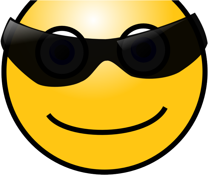 Cool Face Emoji Gif Clipart (1024x600), Png Download