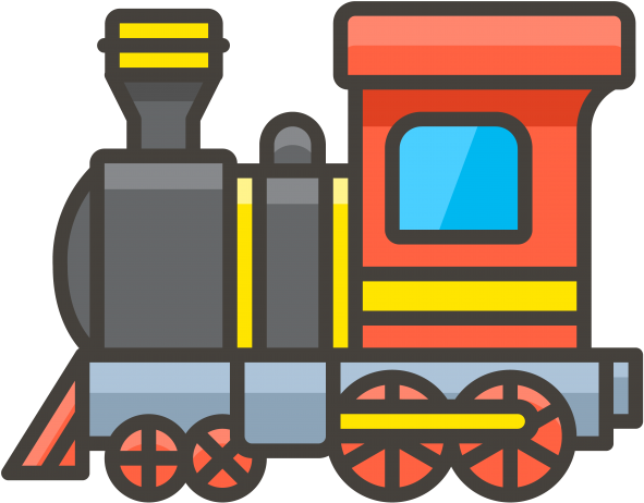 Locomotive Emoji Icon - Icone Locomotiva Png Clipart (866x650), Png Download