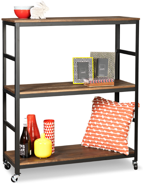 Industrie Small Bookshelf - Shelf Clipart (900x600), Png Download
