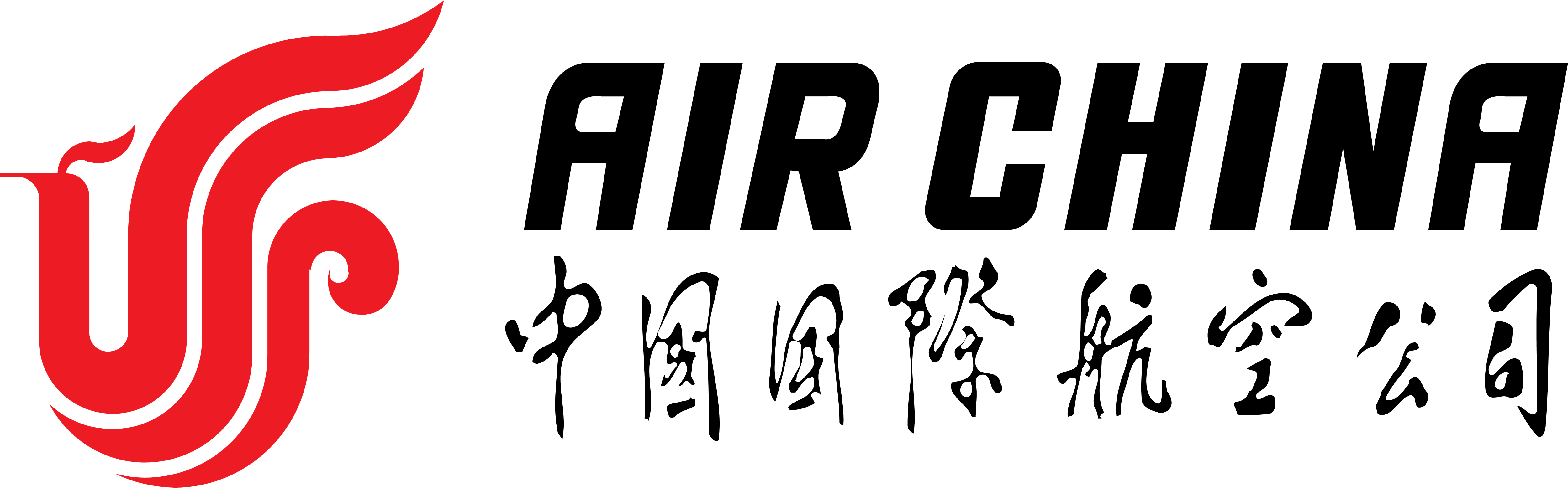 Air China Logo, Logotype, Emblem - Air China Airlines Logo Clipart (5000x1625), Png Download