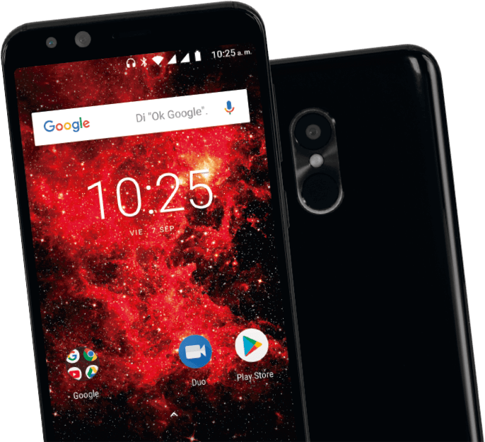 Doble Sim Card - Celular Kalley Black Clipart (686x625), Png Download