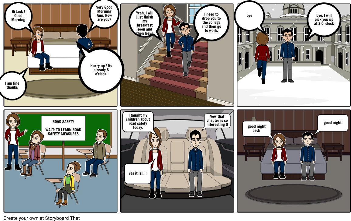 Road Safety Road Safety Storyboard By Aayush03 Road - Cartoon Clipart (1164x733), Png Download