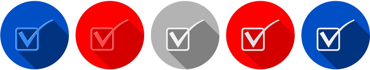 Icon Red Blue Gray Check Box Png Image - Blue Red & Gray Logo Clipart (1280x640), Png Download