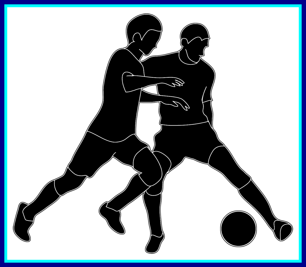 Incredible Ladny Chlopiec Pilkarz Cliparty Ilustracje - Clipart Images Of People Playing Football - Png Download (1072x936), Png Download