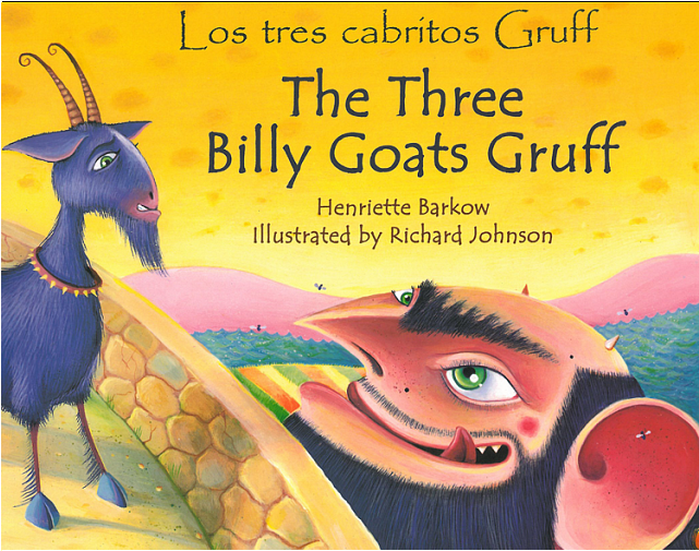 Three Billy Goats Gruff Book Clipart (640x640), Png Download