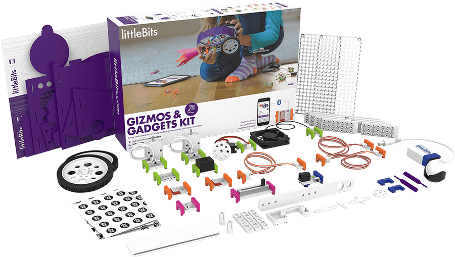 Gizmos & Gadgets Kit, 2nd Edition - Littlebits Gizmos & Gadgets Kit 2nd Edition Clipart (900x509), Png Download