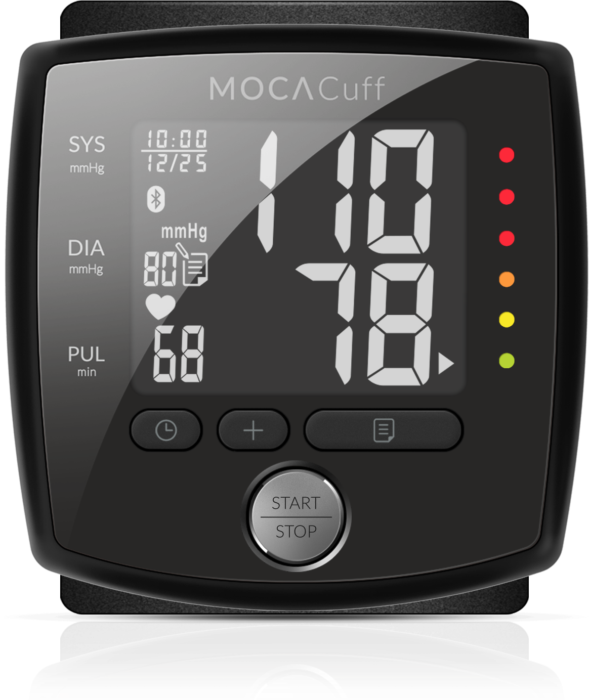 Mocacuff - Mocacuff Connected Wrist Blood Pressure Monitor Clipart (1256x1386), Png Download