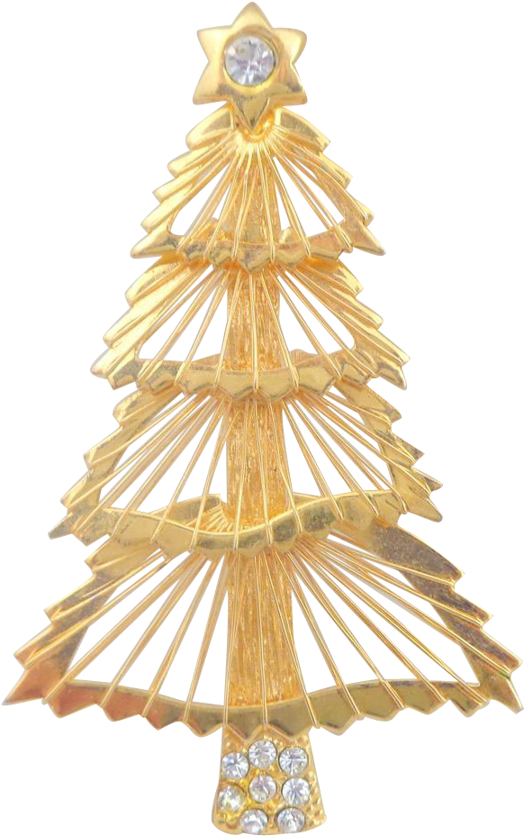2015 Christmas Tree Transparent Background - Gold Christmas Tree No Background Clipart (582x928), Png Download