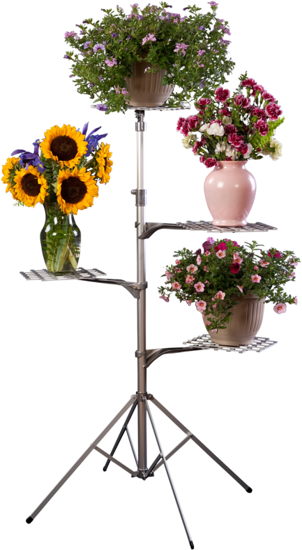 Funeral Flower Stand - Artificial Flower Clipart (433x787), Png Download