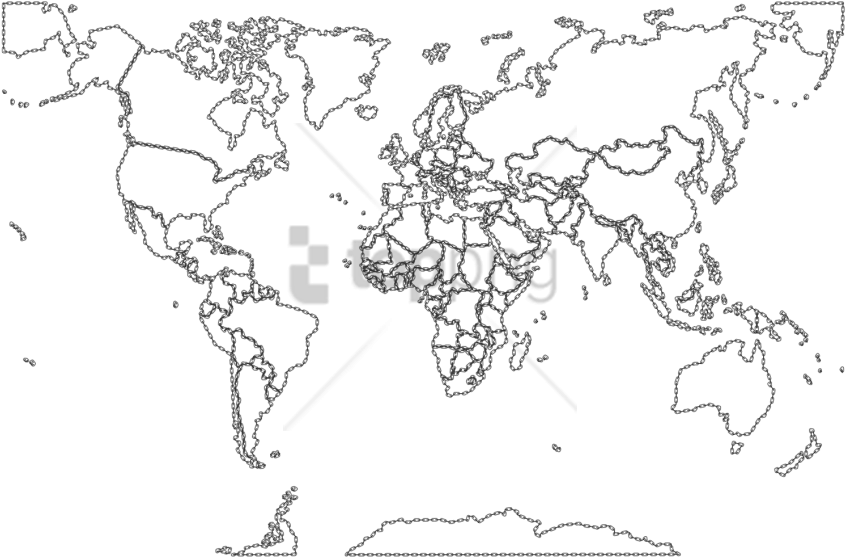 Free Png Download Blank Color World Map Png Png Images - World Map To Fill Clipart (850x567), Png Download