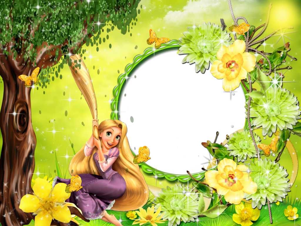 Rapunzel Frame Wallpapers Hd - High Resolution Rapunzel Background Clipart (1024x768), Png Download
