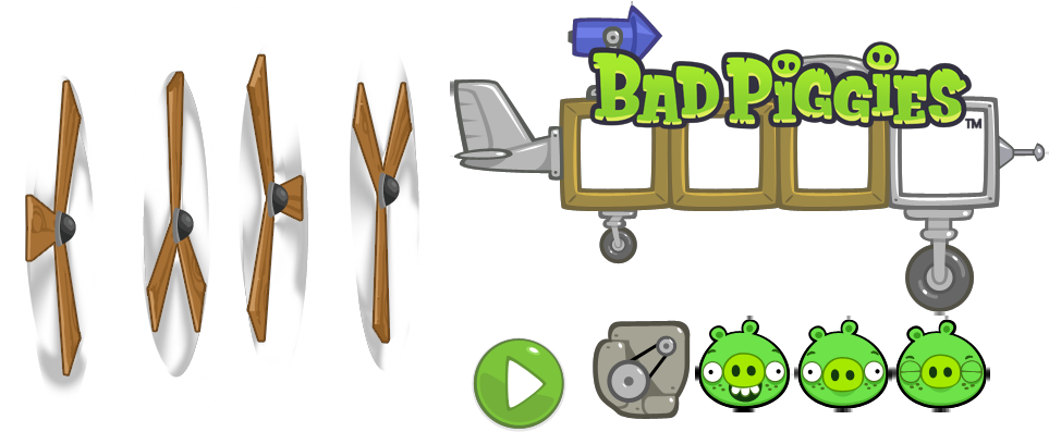 Abpc Badpiggies Promo - Angry Birds Eggs Png Clipart (966x416), Png Download