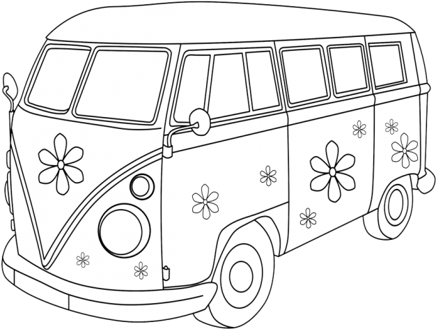 Camper-van - Volkswagen Type 2 Clipart (950x671), Png Download
