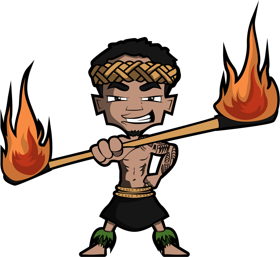 Services Chieftui Com Any Age And Gender - Hawaiian Fire Dancer Png Clipart (1024x1024), Png Download