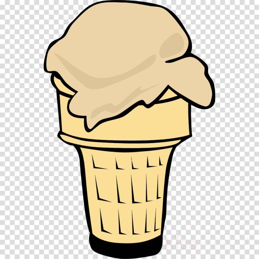 Ice Cream Cone Clip Art 1 Scoop Clipart Ice Cream Cones - Ice Cream Cone Clip Art - Png Download (900x900), Png Download