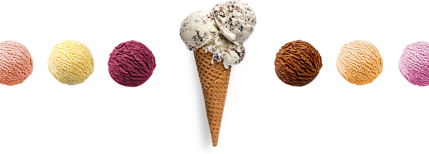 Ice Cream & Scoops - Ice Cream Png Clipart (1369x492), Png Download