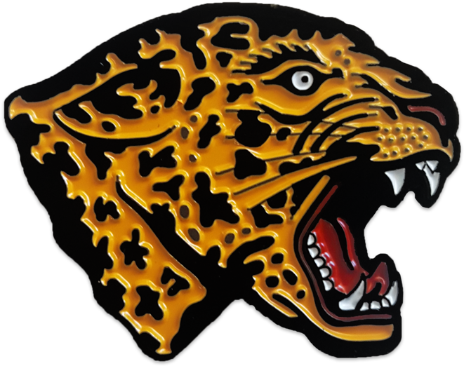 Tony Blue Arms Leopard Black Lapel Pin V=1478754406 - Jaguar Clipart (661x522), Png Download