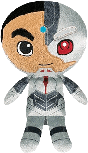 Cyborg Supercute 8" Plush - Justice League Plush Clipart (600x600), Png Download