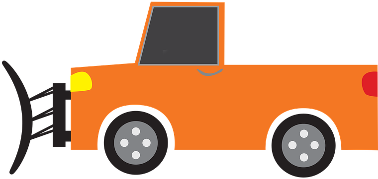 Snow Truck Snow Plow Snow Plow Machine Winter - Snow Plow Graphic Clipart (960x480), Png Download