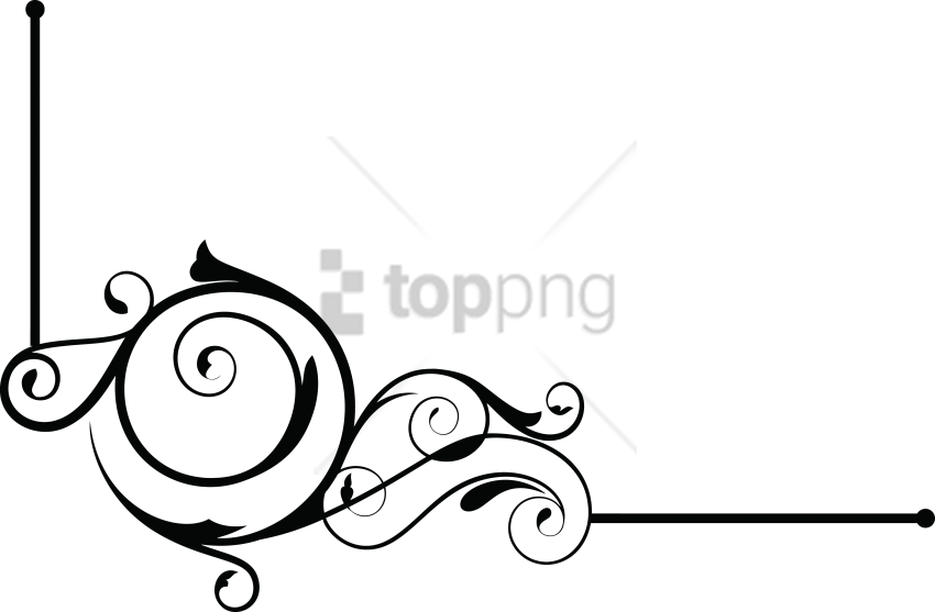 Free Png Download Decorative Png Png Images Background - Line Border Png Transparent Clipart (850x557), Png Download