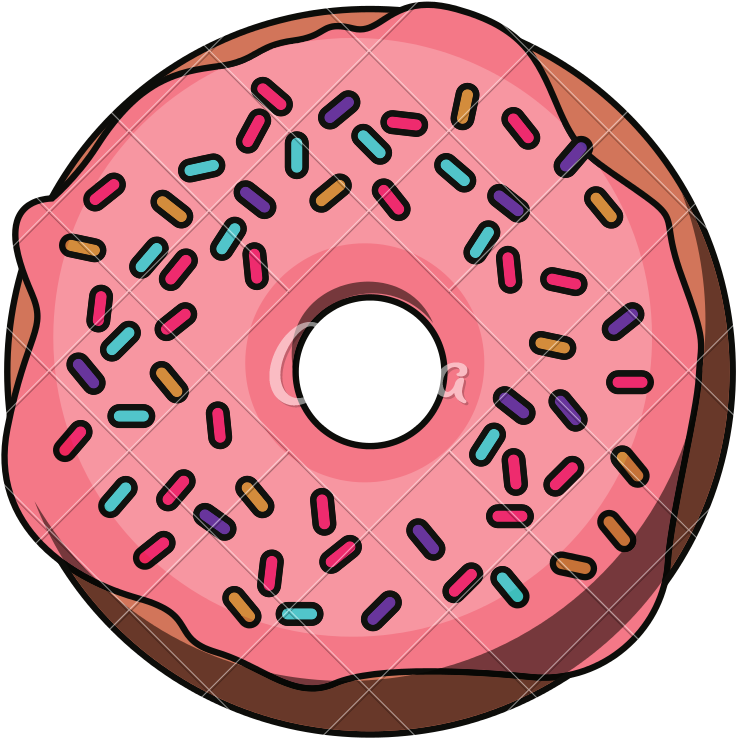 Donut Cartoon Png - Donut Squad Clipart (800x800), Png Download