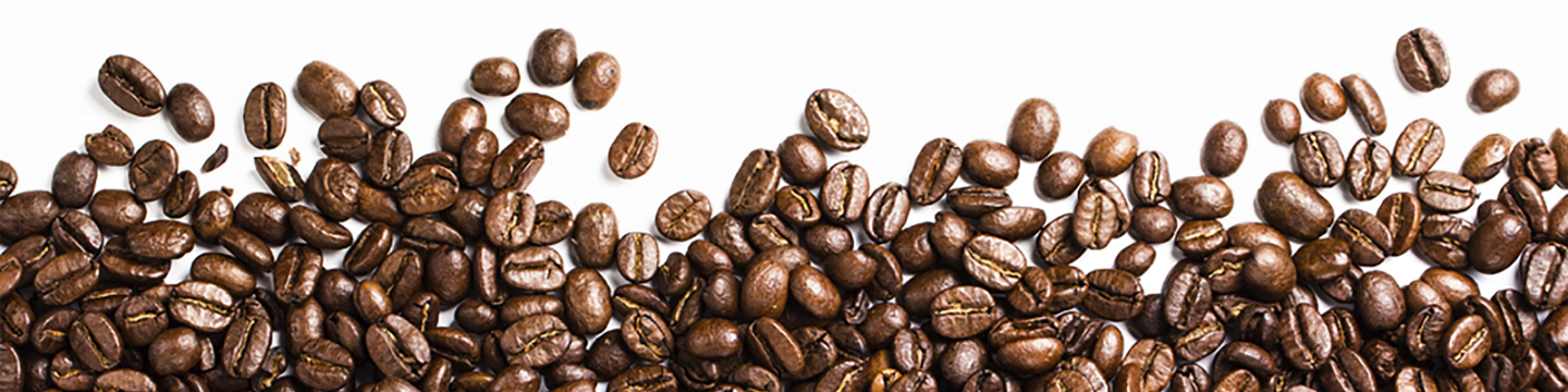 Clip Royalty Free Bean Png Image Black And White - Transparent Background Coffee Beans Png (1440x360), Png Download