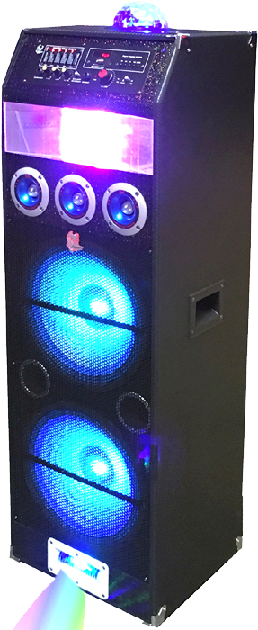 Iphoenix Sh-68b Rechargable Bluetooth Dj/karaoke Speaker - Computer Case Clipart (466x700), Png Download