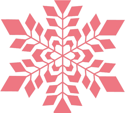 Snowflake Clipart Burgundy - Pink Snowflake Transparent Background - Png Download (640x480), Png Download