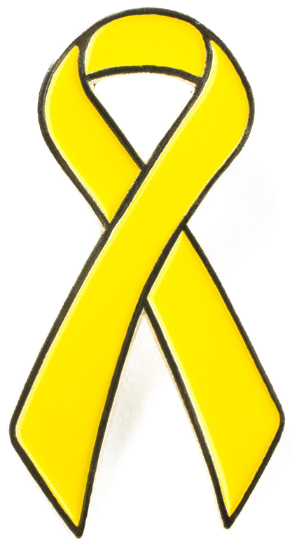 Yellow Ribbon Download Png Image - Yellow Cancer Ribbon Clipart (1000x1000), Png Download