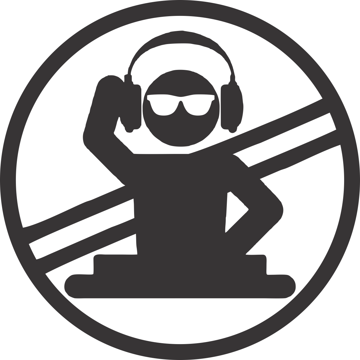 Funtime Dj Logo No Words - Circle Clipart (1200x1200), Png Download