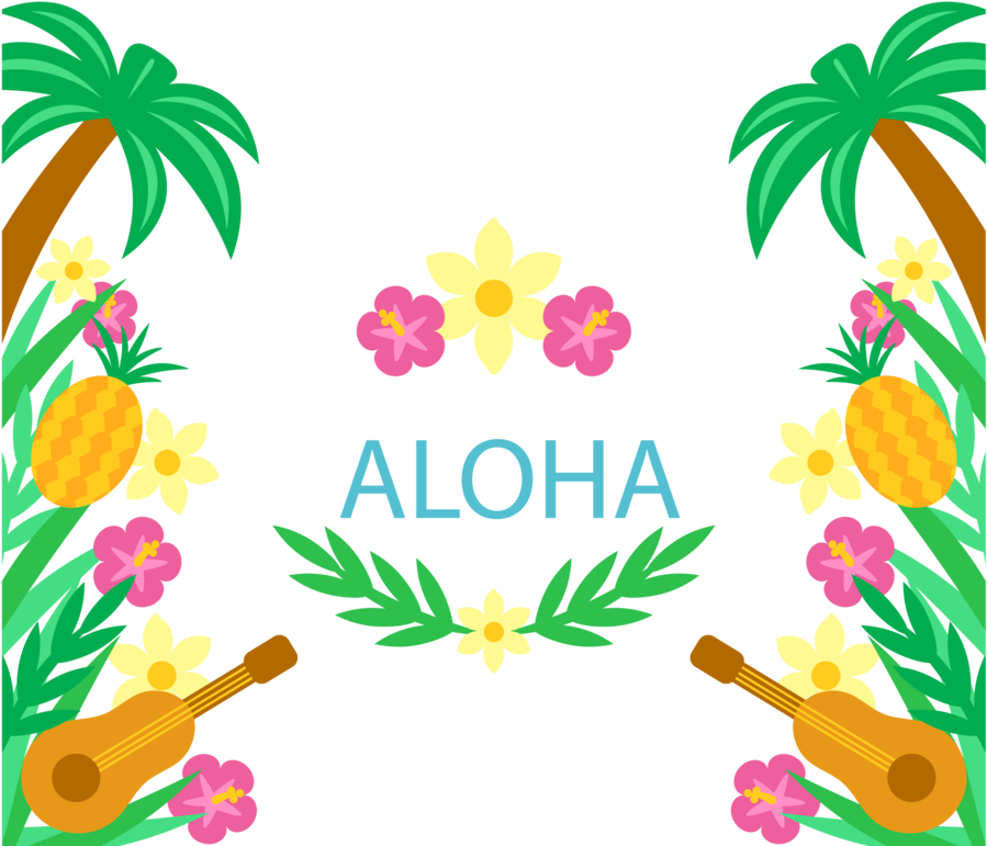 Convite Para Festa Tropical Clipart Cuisine Of Hawaii - Hawaiian Transparent Background - Png Download (899x771), Png Download