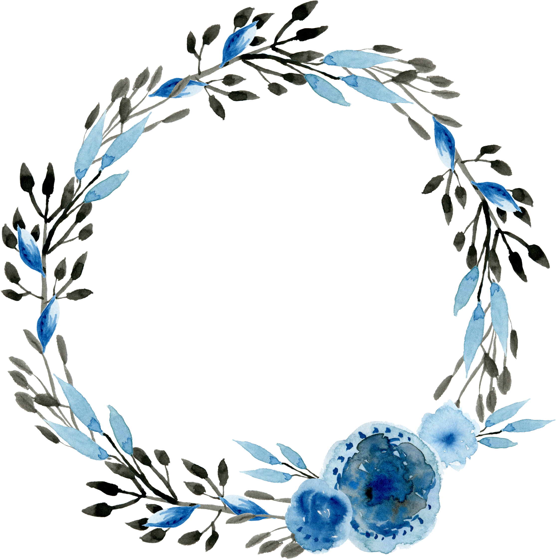 Blue Flower Crown Png Free Logo Image