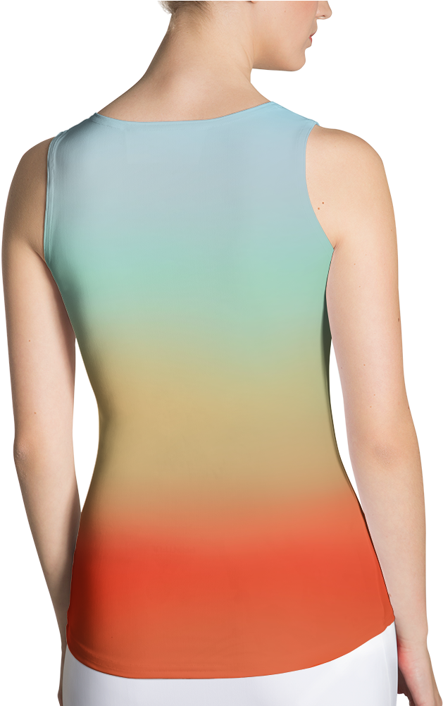 Summer Sunset Sublimation Tank Top - Soft Grunge Clipart (1000x1000), Png Download