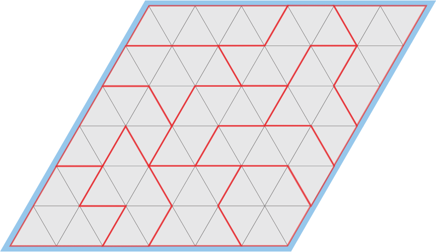 Next To That Tiling Is The Unique Red Tiling Also Indicated - Triangle Clipart (899x520), Png Download
