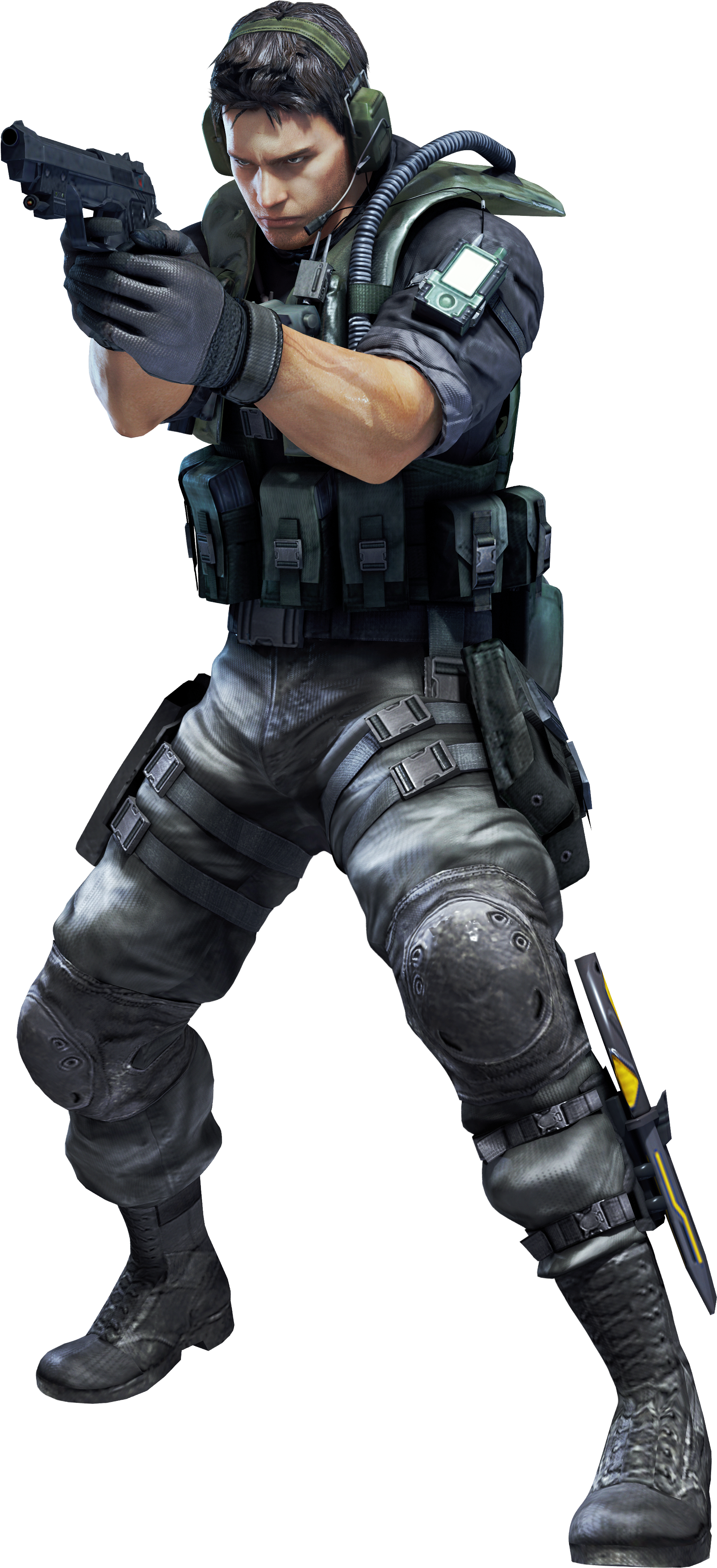 Wallhaven-359471 Video Game Characters, Fantasy Characters, - Chris Redfield Resident Evil Revelations Clipart (3600x4500), Png Download