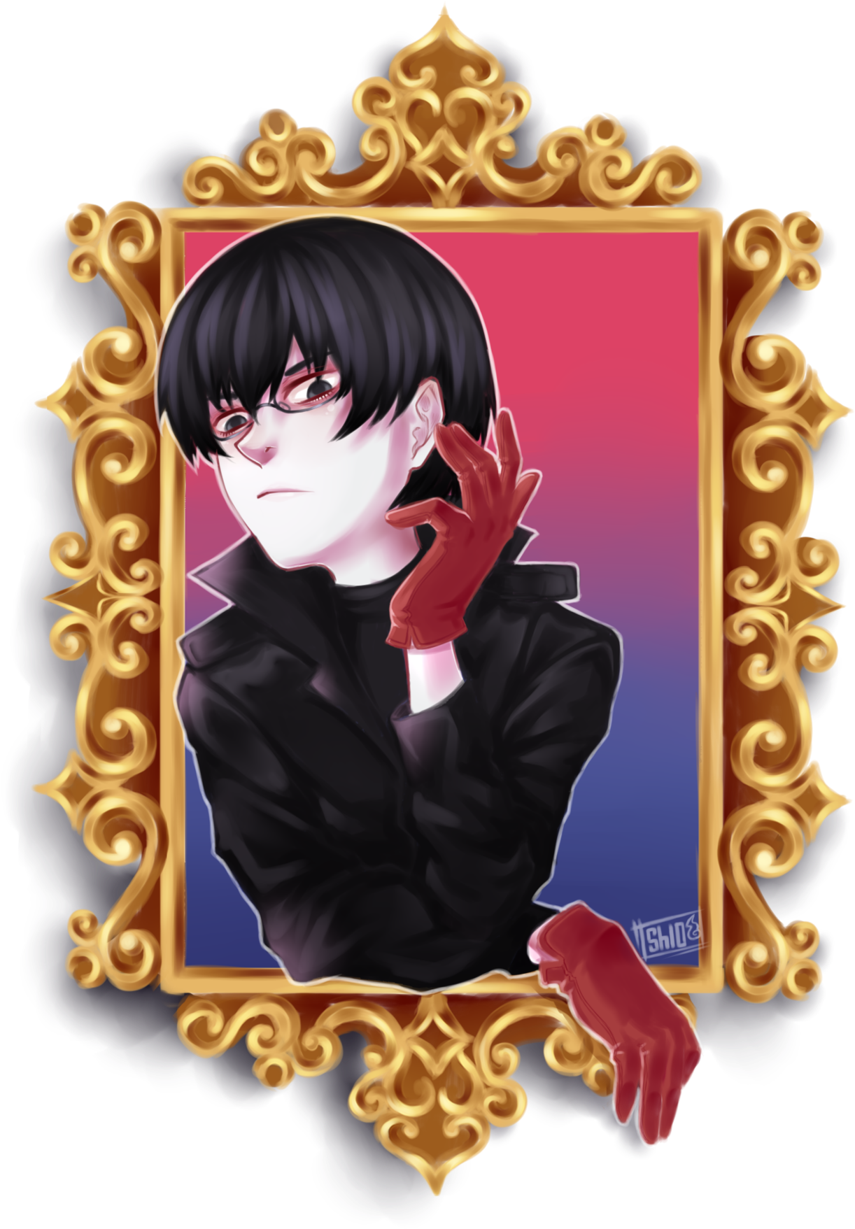 Black Reaper Kaneki Doodle - Cartoon Clipart (1280x1860), Png Download