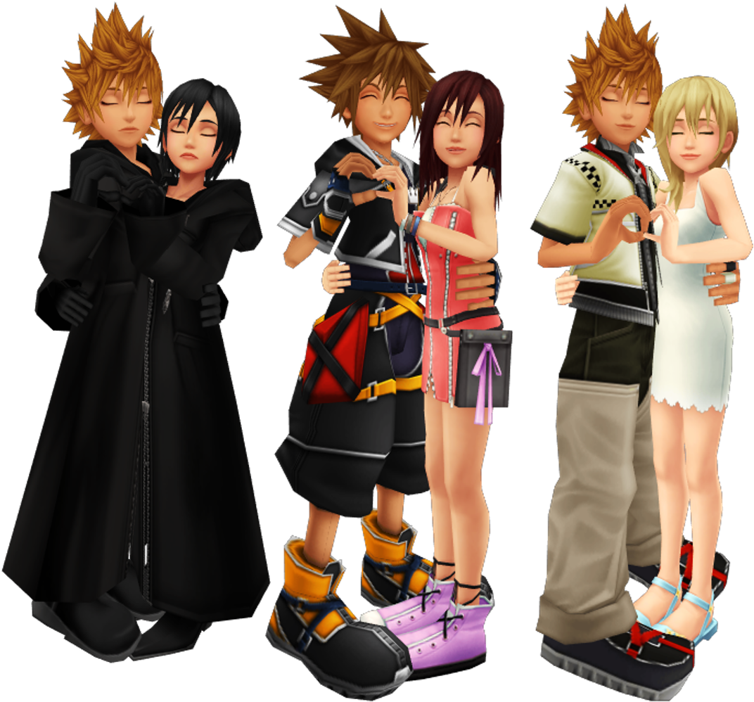 Kingdom Hearts Trios Fondo De Pantalla Entitled Sokai - Namine X Roxas Mmd Clipart (1250x1001), Png Download