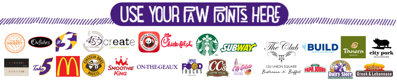 Lsu Dining Has Partnered With Some Pretty Cool Food - Emblem Clipart (1500x305), Png Download