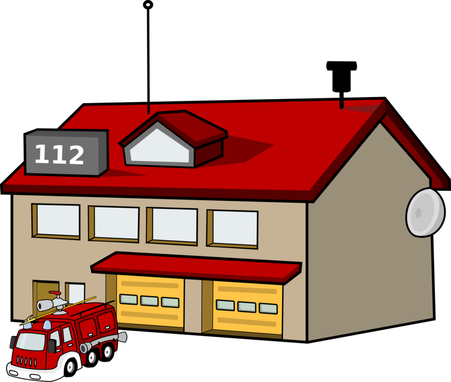 Fire Station Clipart - Png Download (885x750), Png Download