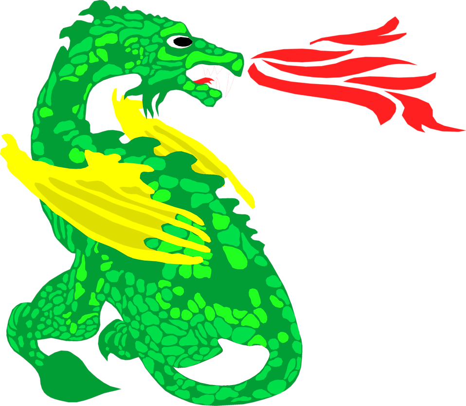 Dragon Clipart Png Transparent Png (958x835), Png Download