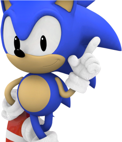 Classic Sonic Psd Clipart (640x480), Png Download