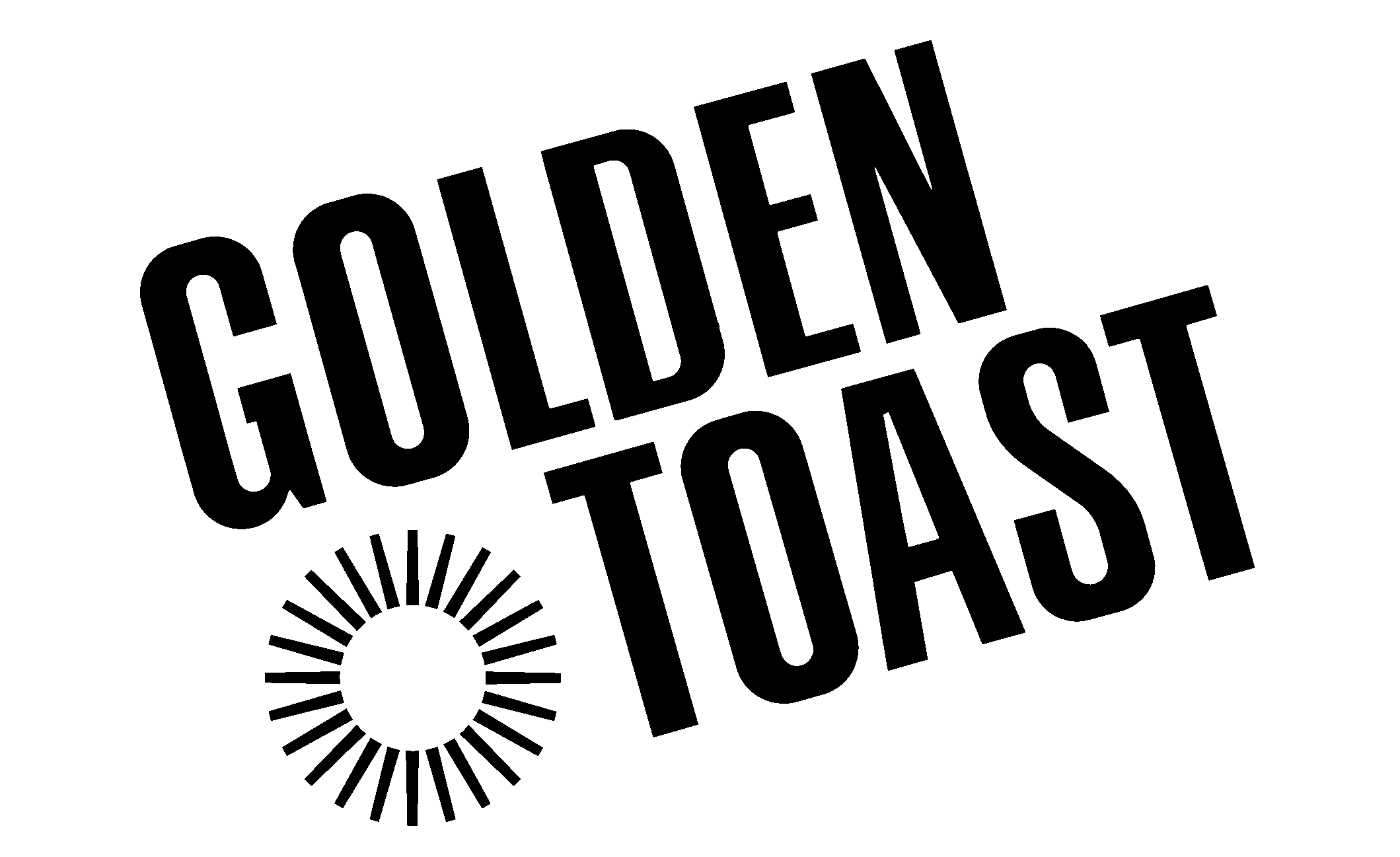 Golden Toast Logo Black And White - Graphic Design Clipart (2400x2400), Png Download
