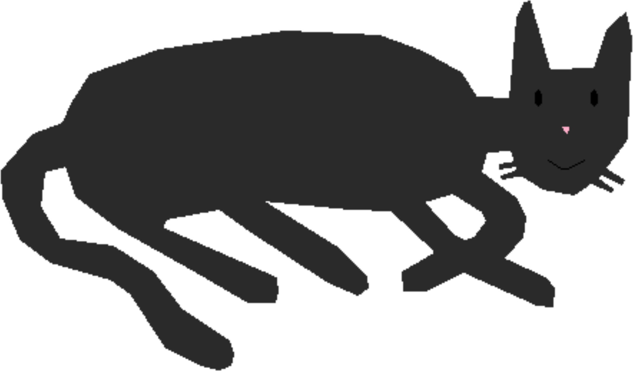 Cat Clipart (2135x1250), Png Download